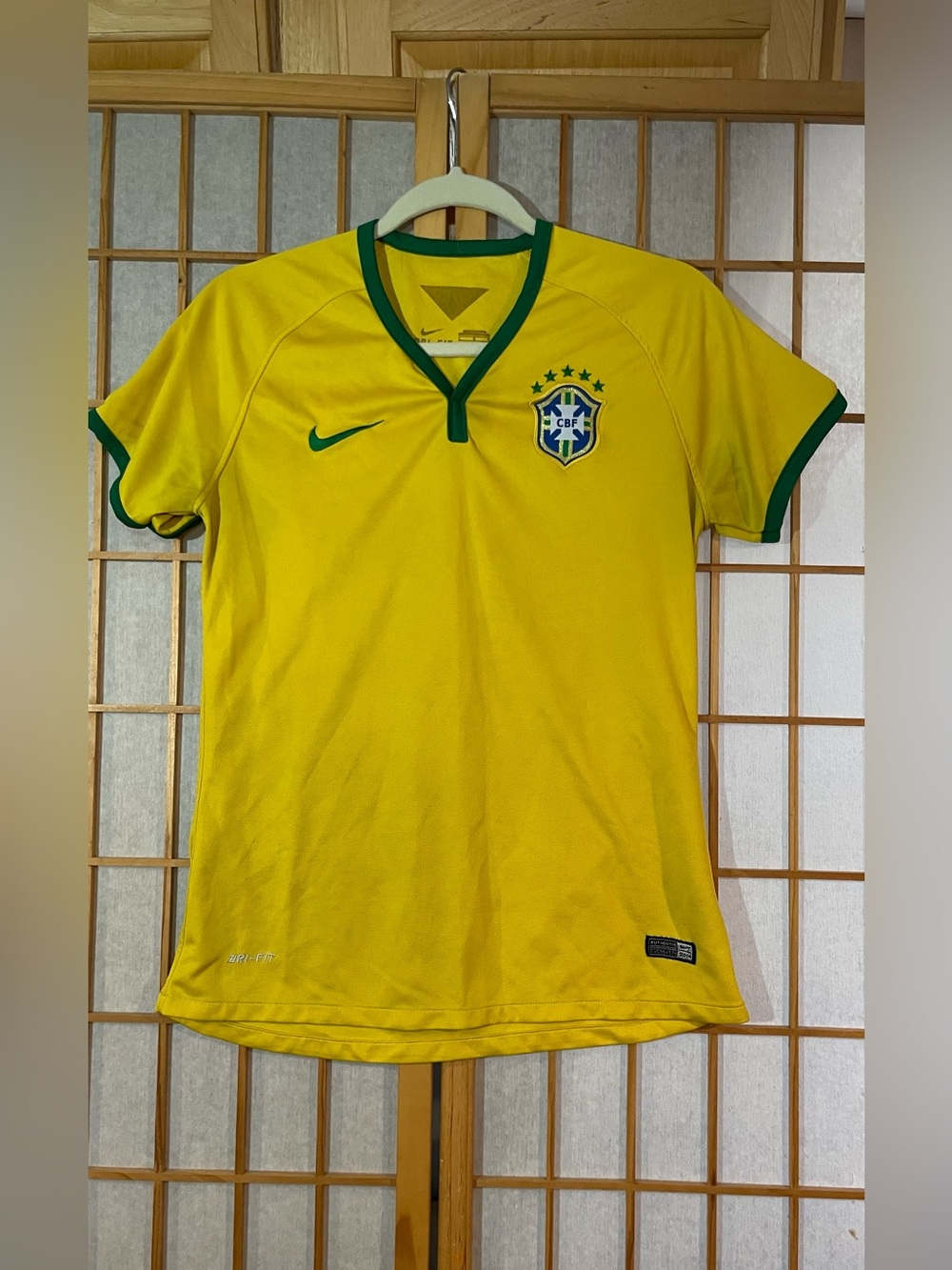 Authentic Nike Brazil National Team Soccer Jersey Home | Youth Large L